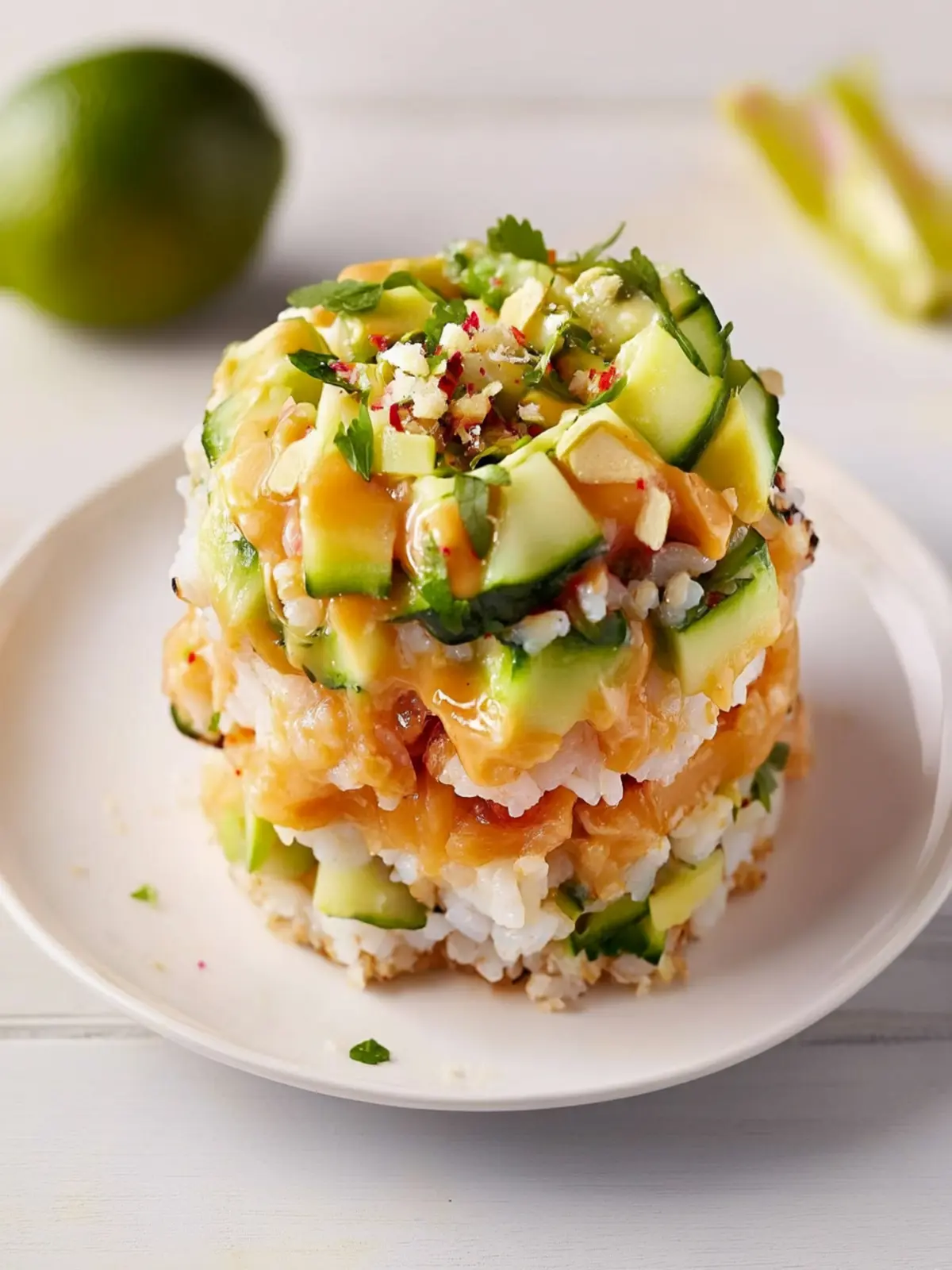 Fresh and Easy Sushi Stacks That Are Sure to Impress 5 Sushi Stacks