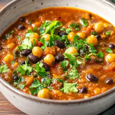 Cozy Pumpkin Chili with Black Beans and Chickpeas Delight 9 Pumpkin Chili with Black Beans and Chickpeas