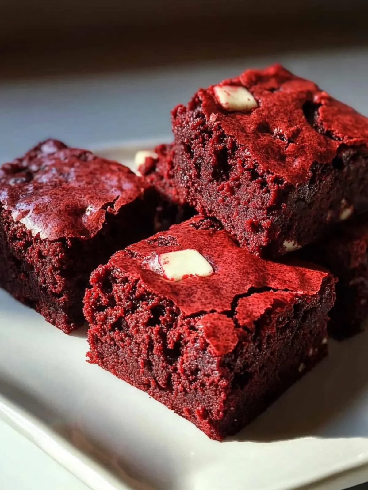 Fudgy Irresistible Red Velvet Brownies in One Bowl 2 Irresistible Red Velvet Brownies