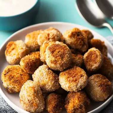 Air Fryer Mushrooms: Crunchy Breaded Delight in Minutes 10 Air Fryer Mushrooms (Breaded)