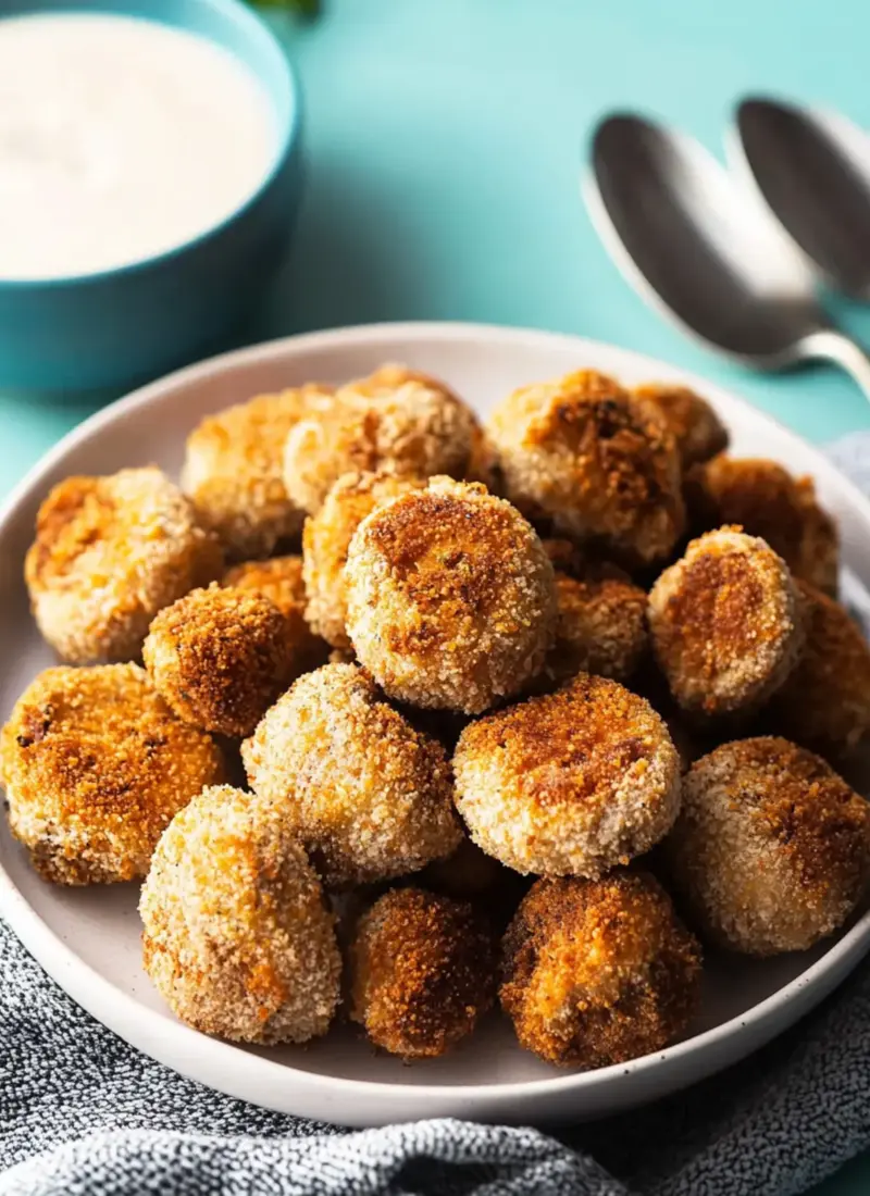 Air Fryer Mushrooms (Breaded)