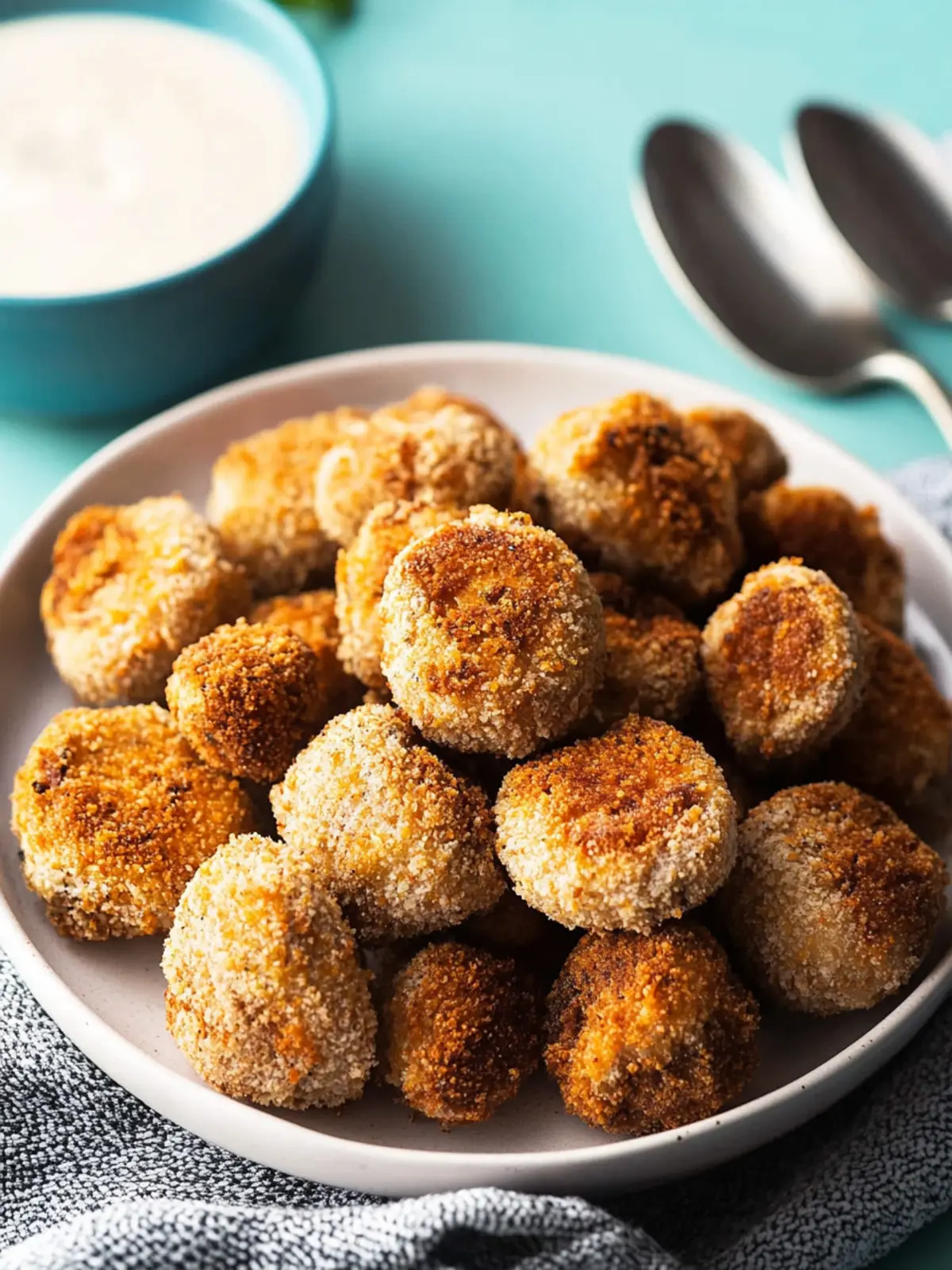 Air Fryer Mushrooms: Crunchy Breaded Delight in Minutes 5 Air Fryer Mushrooms (Breaded)