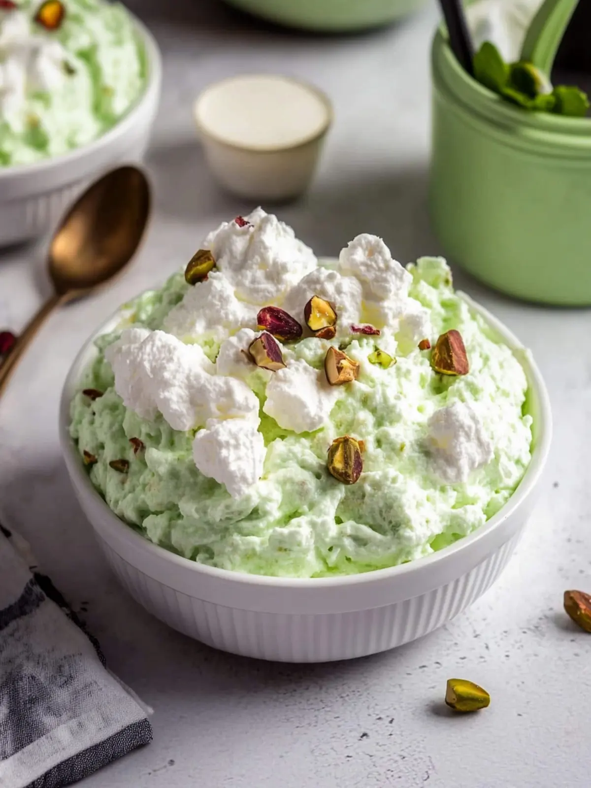 Creamy Vintage Pistachio Fluff Salad for Effortless Fun 4 Vintage Pistachio Fluff salad