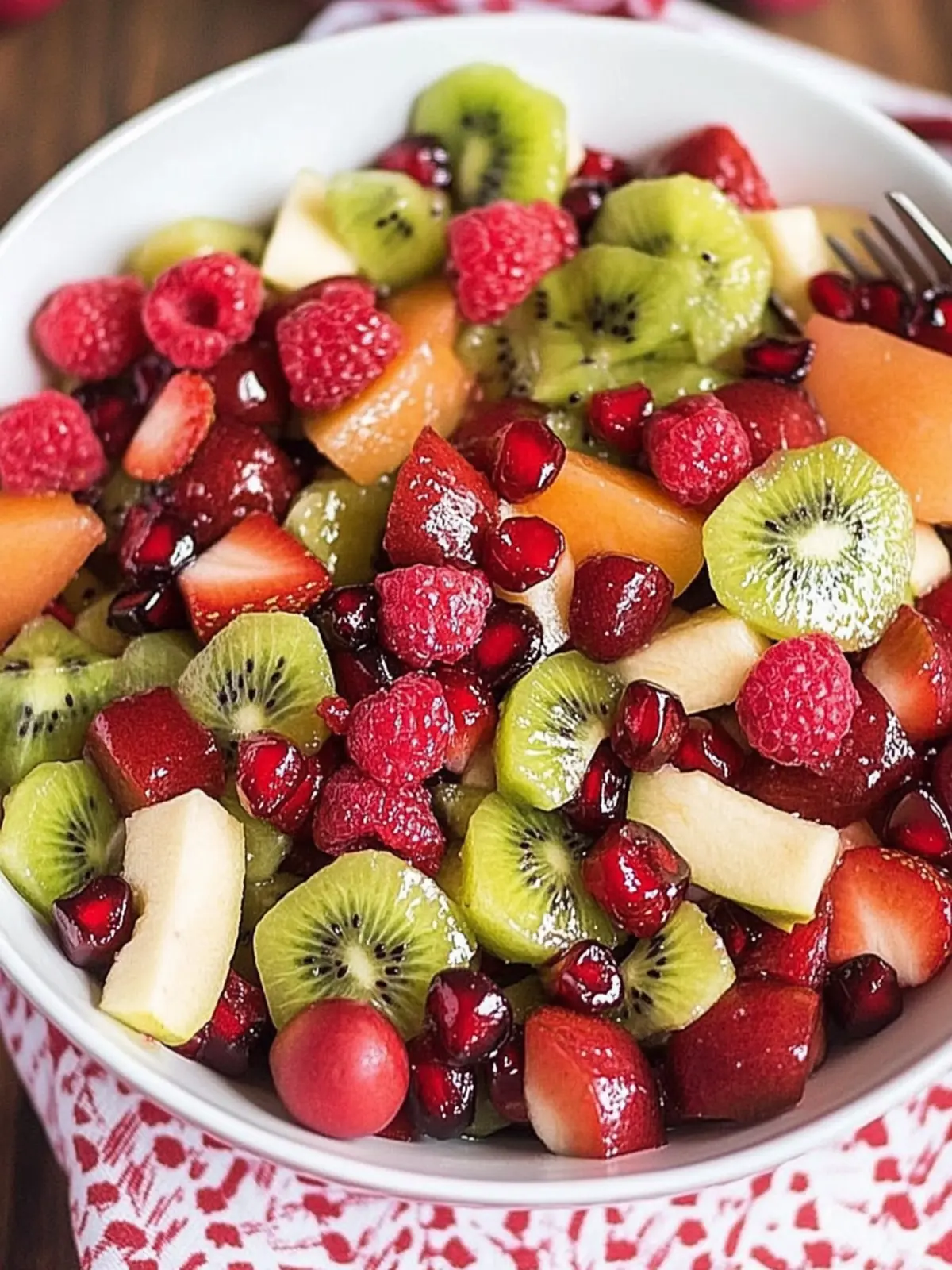 Delicious Christmas Fruit Salad with Honey Poppyseed Twist 5 Christmas Fruit Salad
