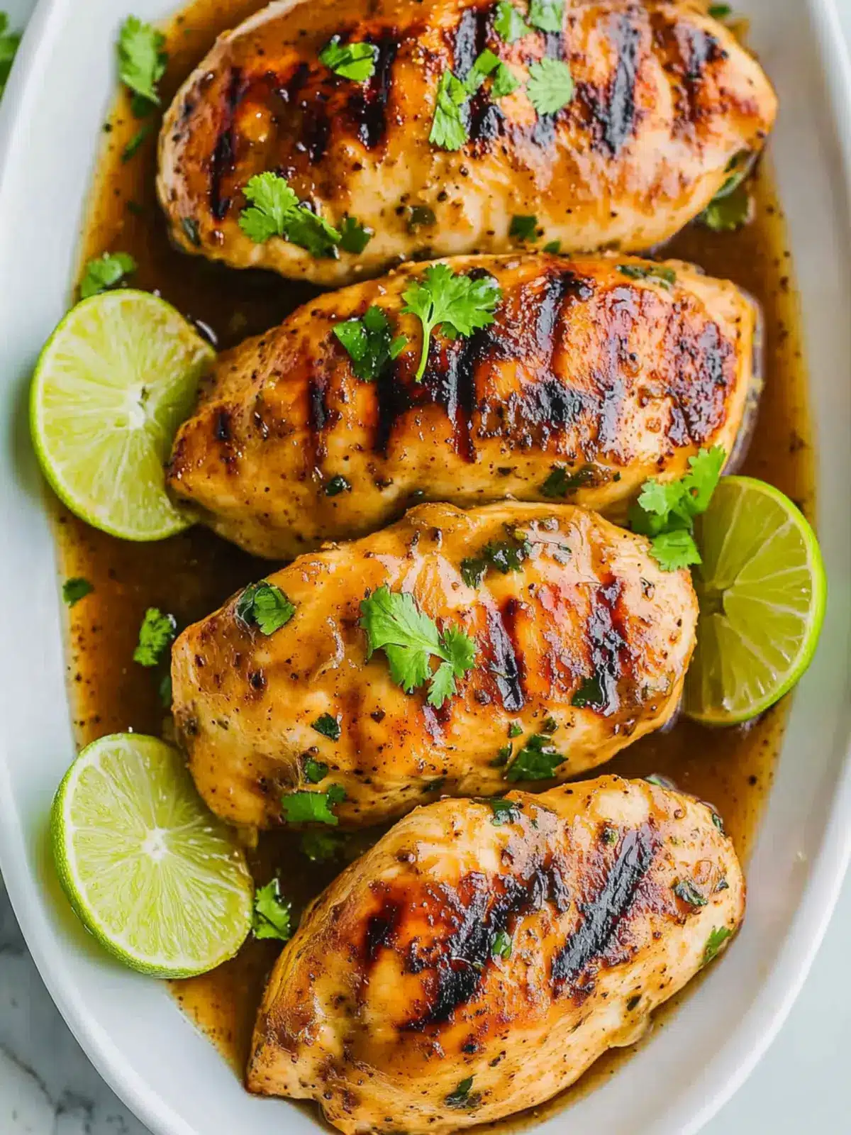 Zesty Lime Chicken with Garlic-Lime-Brown-Sugar Sauce 4 Lime Chicken with Garlic-Lime-Brown-Sugar Pan Sauce