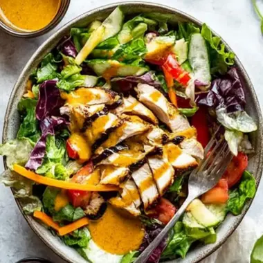 Houston’s Grilled Chicken Salad with Creamy Peanut Sauce Delight 9 Houston’s Grilled Chicken Salad