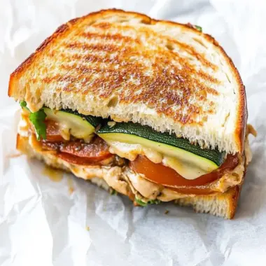 Delicious Chicken Panini with Zucchini, Tomato, Mozzarella Magic 9 Chicken Panini with Zucchini, Tomato Mozzarella