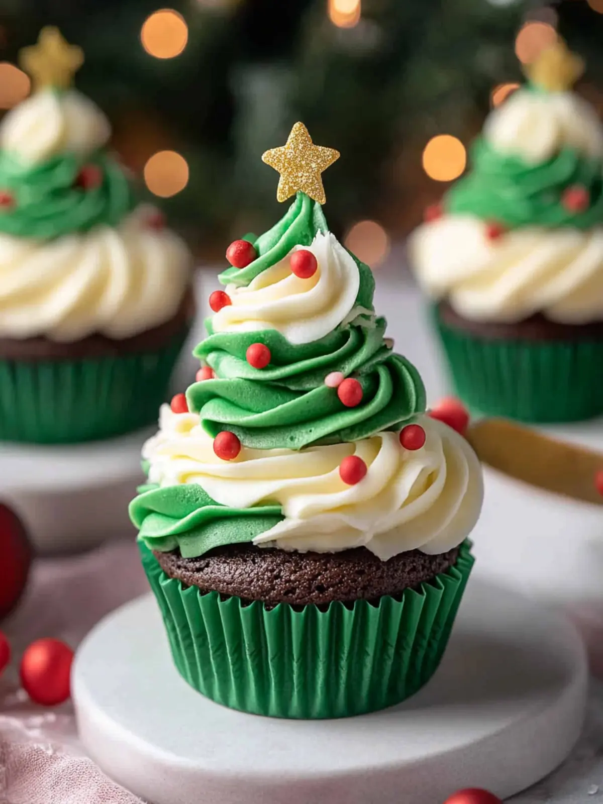 Irresistible Christmas Tree Cupcakes Perfect for Holiday Cheer 5 Christmas Tree Cupcakes