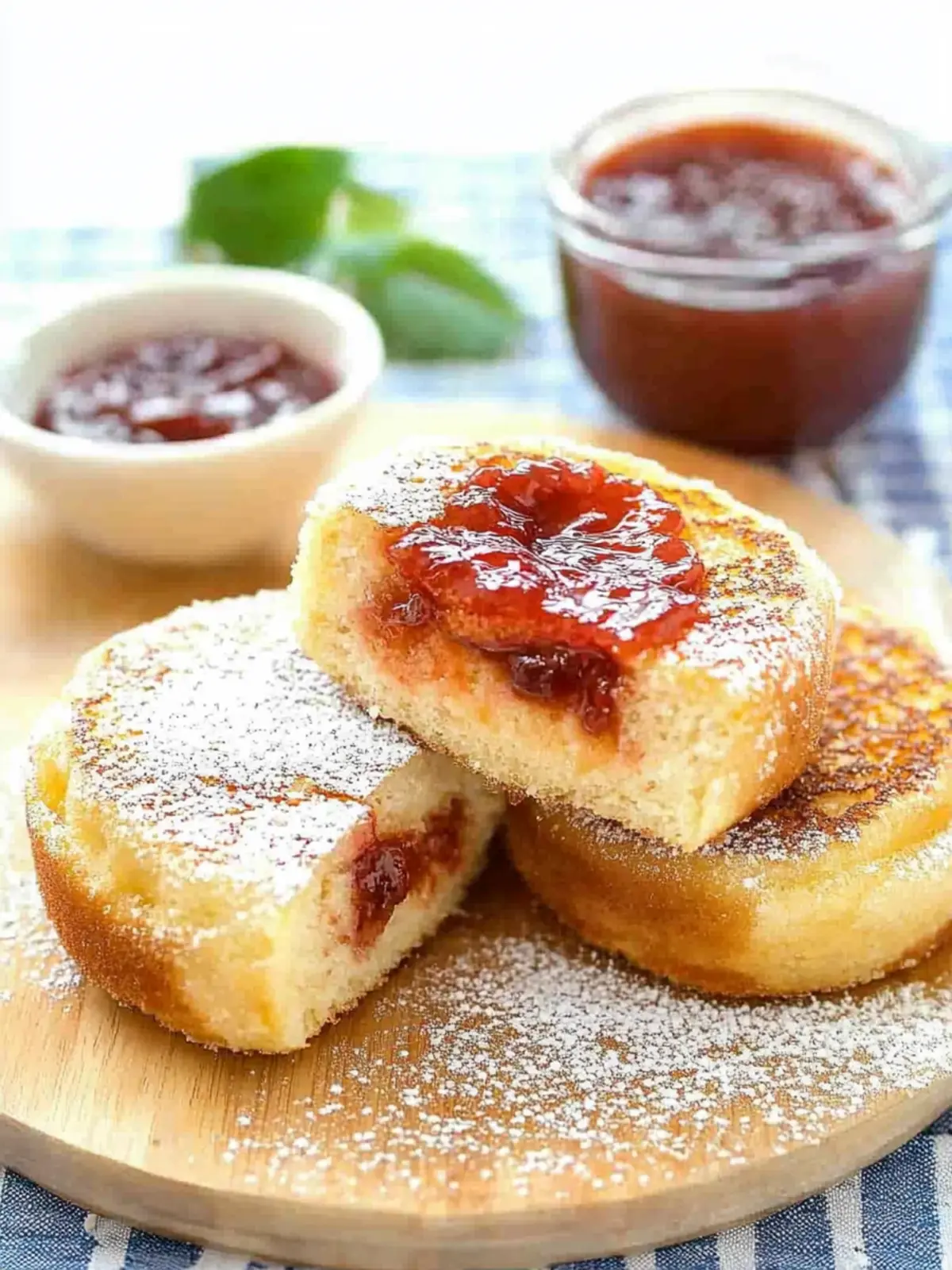 Jam Jelly Doughnut French Toast: A Guilt-Free Morning Treat 2 Jam Jelly Doughnut French Toast