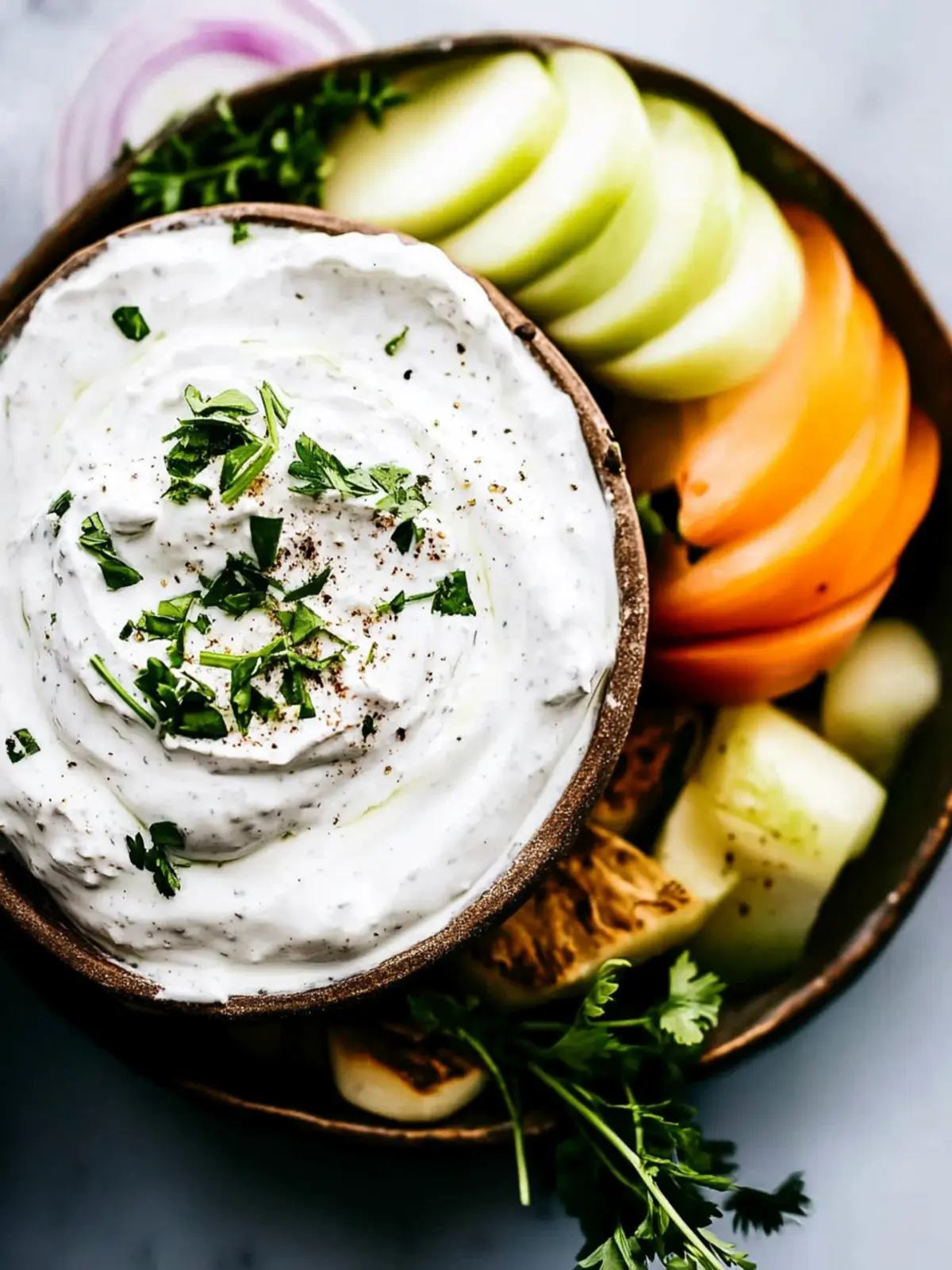 Zesty Greek Yogurt Ranch Dip: Easy 3-Ingredient Delight 2 Greek Yogurt Ranch Dip (Easy 3-Ingredient Recipe)