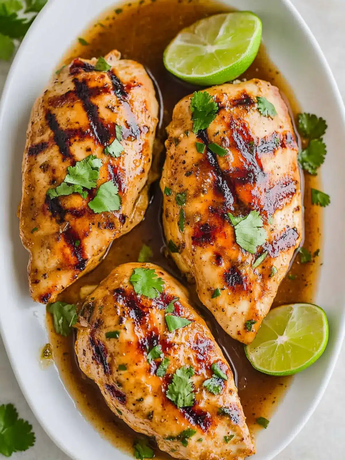 Zesty Lime Chicken with Garlic-Lime-Brown-Sugar Sauce 2 Lime Chicken with Garlic-Lime-Brown-Sugar Pan Sauce