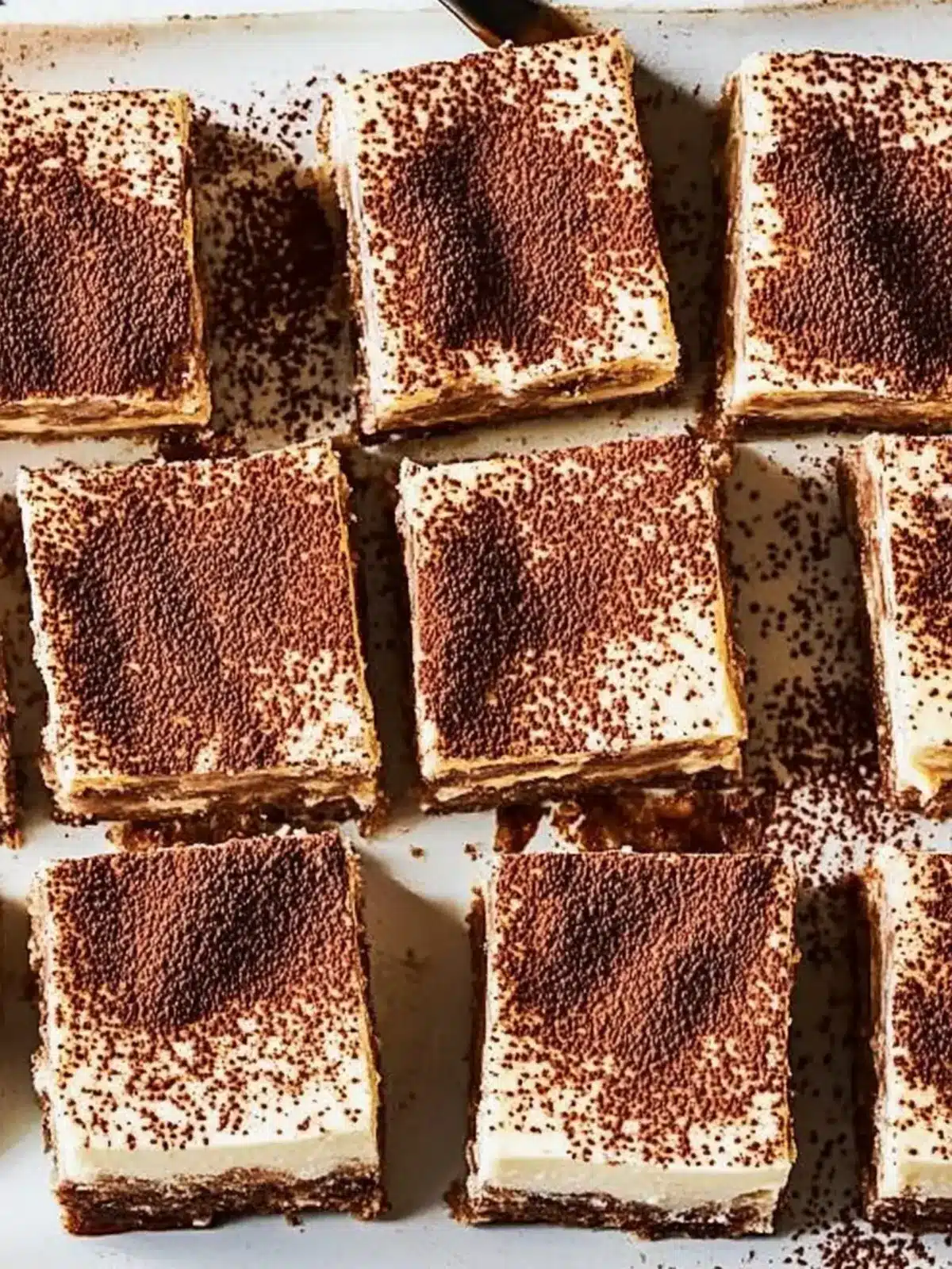 Irresistible Tiramisu Cheesecake Bars with Oreo Crust Delight 3 Tiramisu Cheesecake Bars