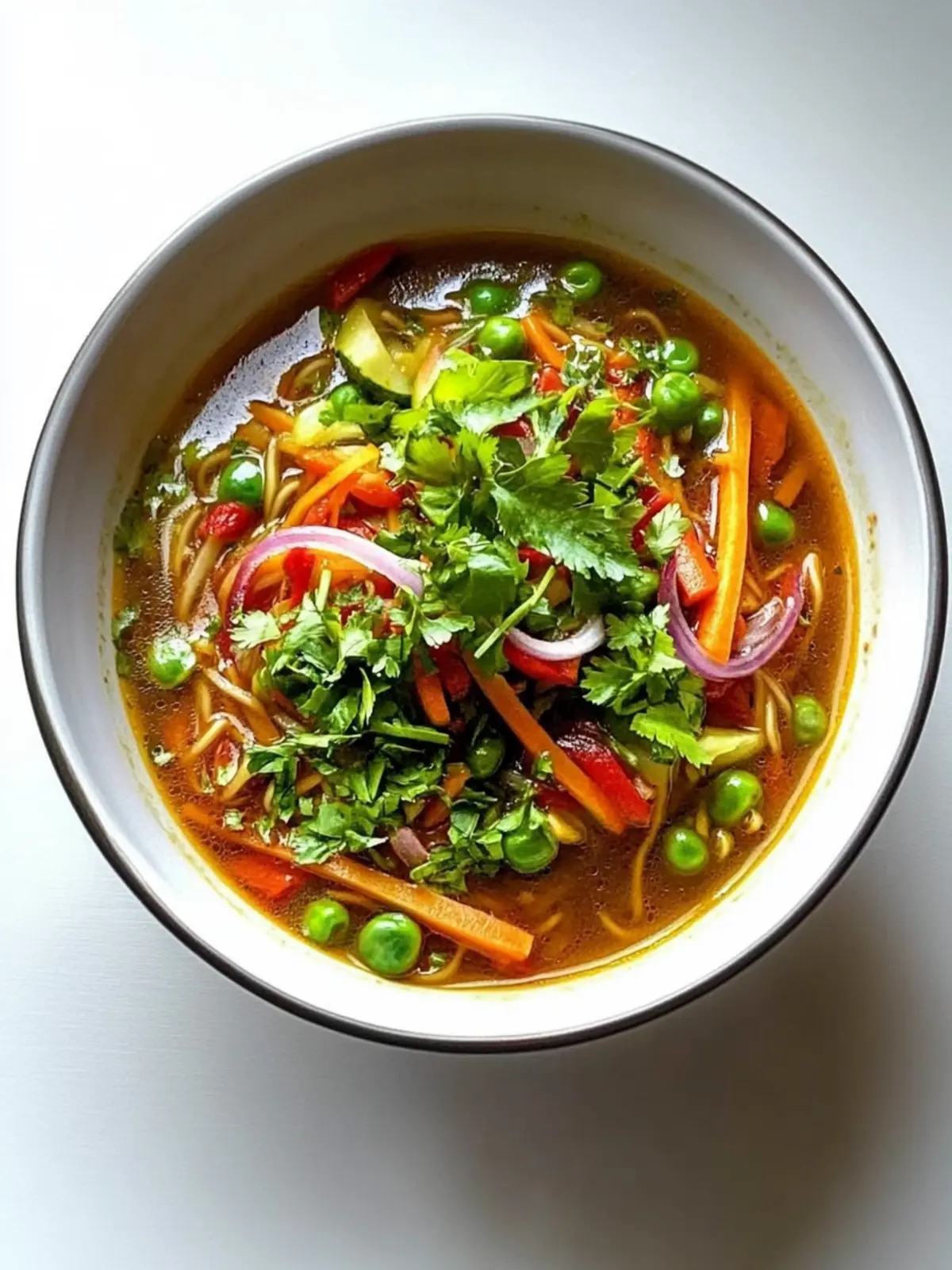 Hearty Vegetable Thukpa: Quick Tibetan Noodle Soup Delight 3 Vegetable Thukpa (Tibetan Noodle Soup)