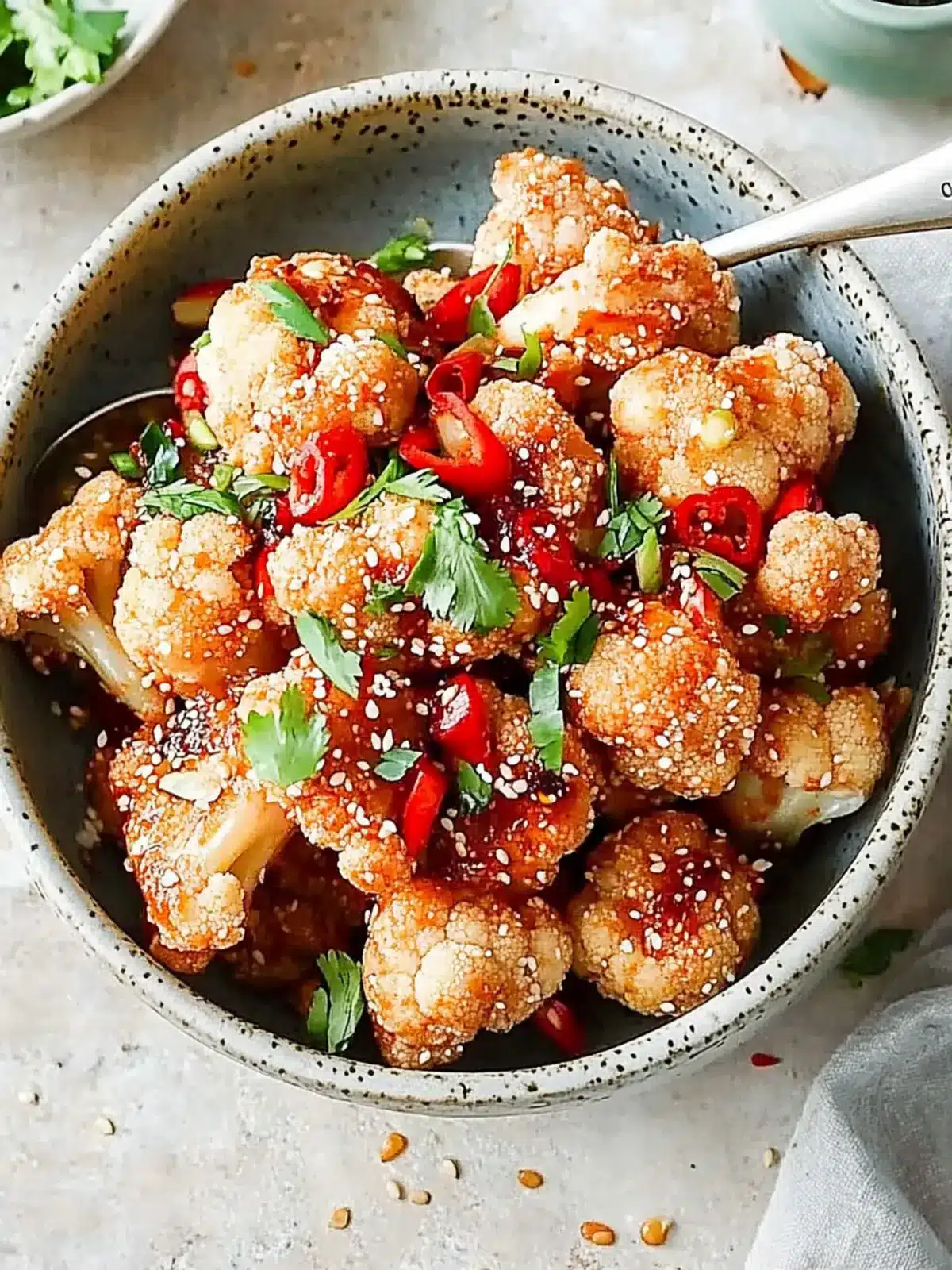 Crispy Bang Bang Cauliflower: A Flavorful Vegetarian Twist 2 Bang bang cauliflower