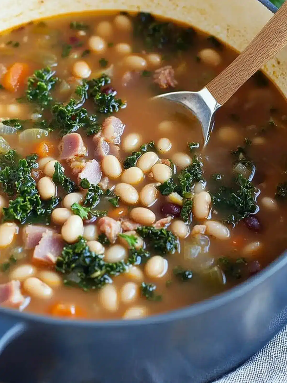 Savory 16 Bean Soup with Ham and Kale for Cozy Nights 4 16 Bean Soup with Ham and Kale