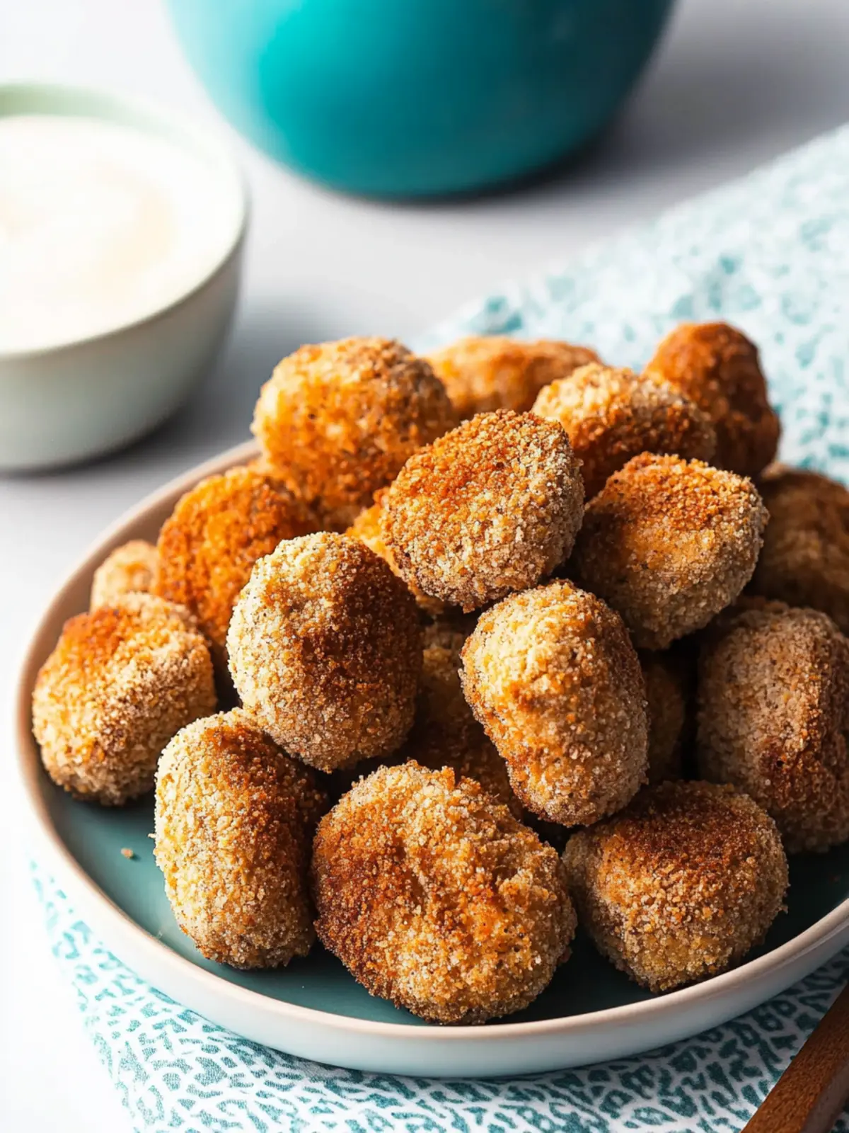 Air Fryer Mushrooms: Crunchy Breaded Delight in Minutes 4 Air Fryer Mushrooms (Breaded)