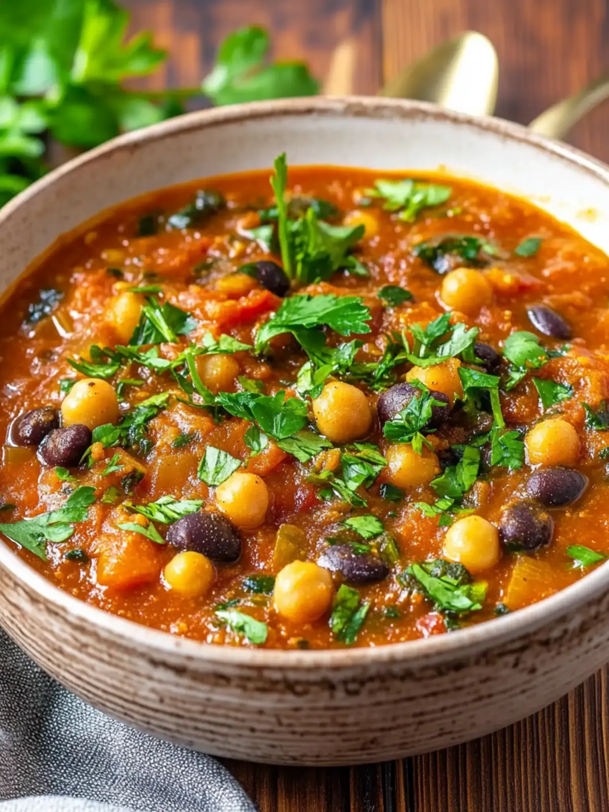 Cozy Pumpkin Chili with Black Beans and Chickpeas Delight 2 Pumpkin Chili with Black Beans and Chickpeas