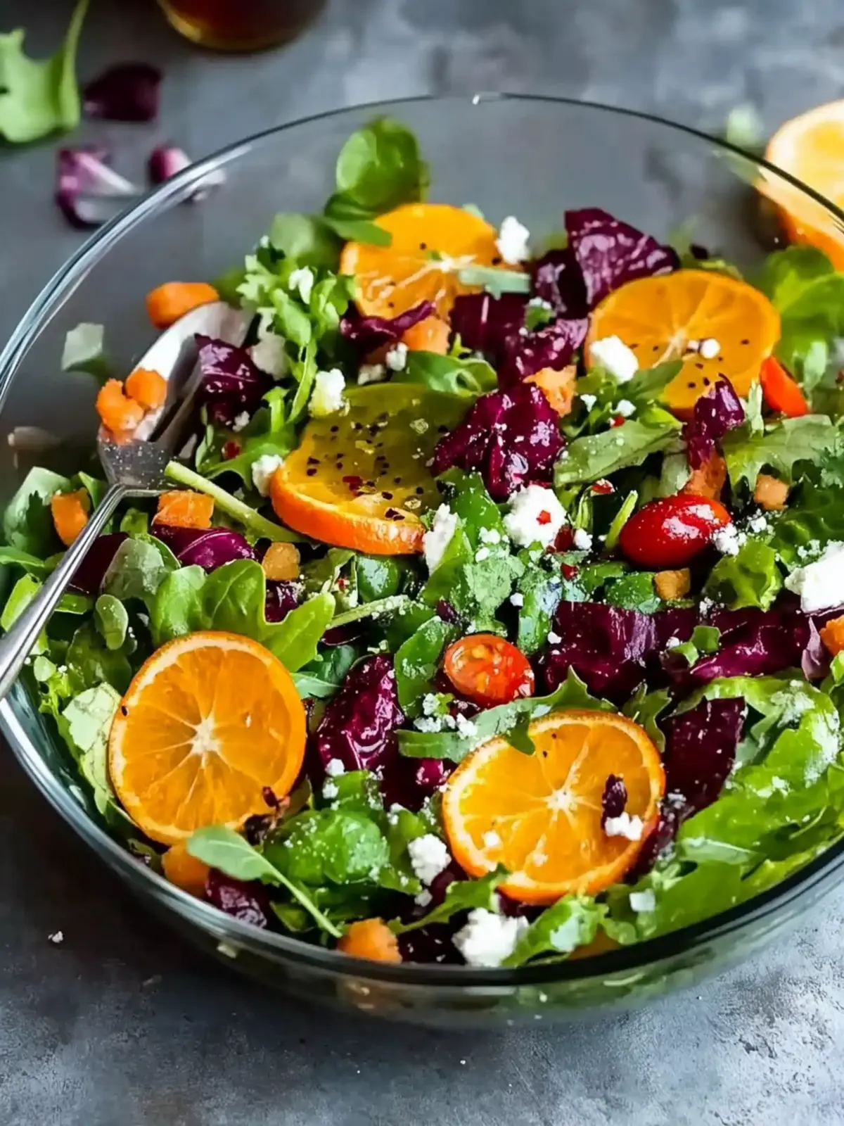 Vibrant Winter Salad Recipe With Oranges and Pomegranate 2 Winter Salad Recipe