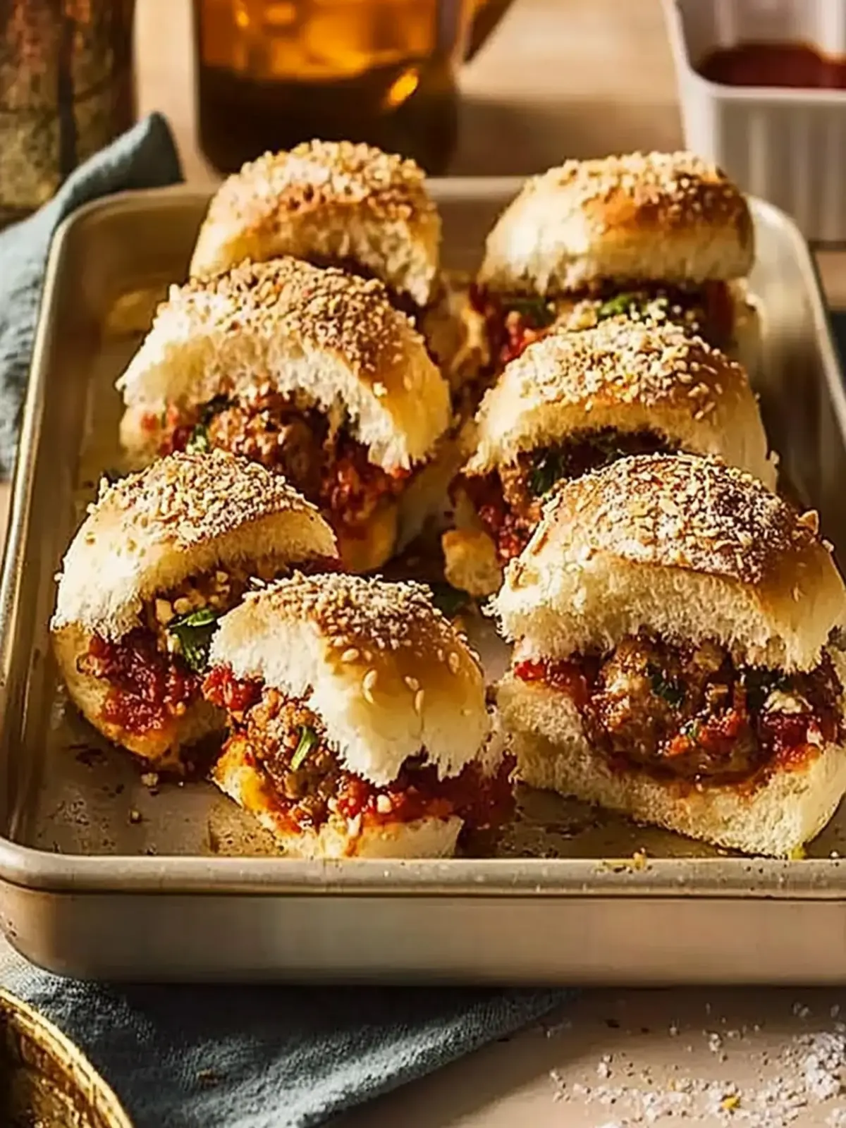 Irresistible Pull-apart Meatball Sliders for Game Day Fun 4 Pull-apart meatball sliders