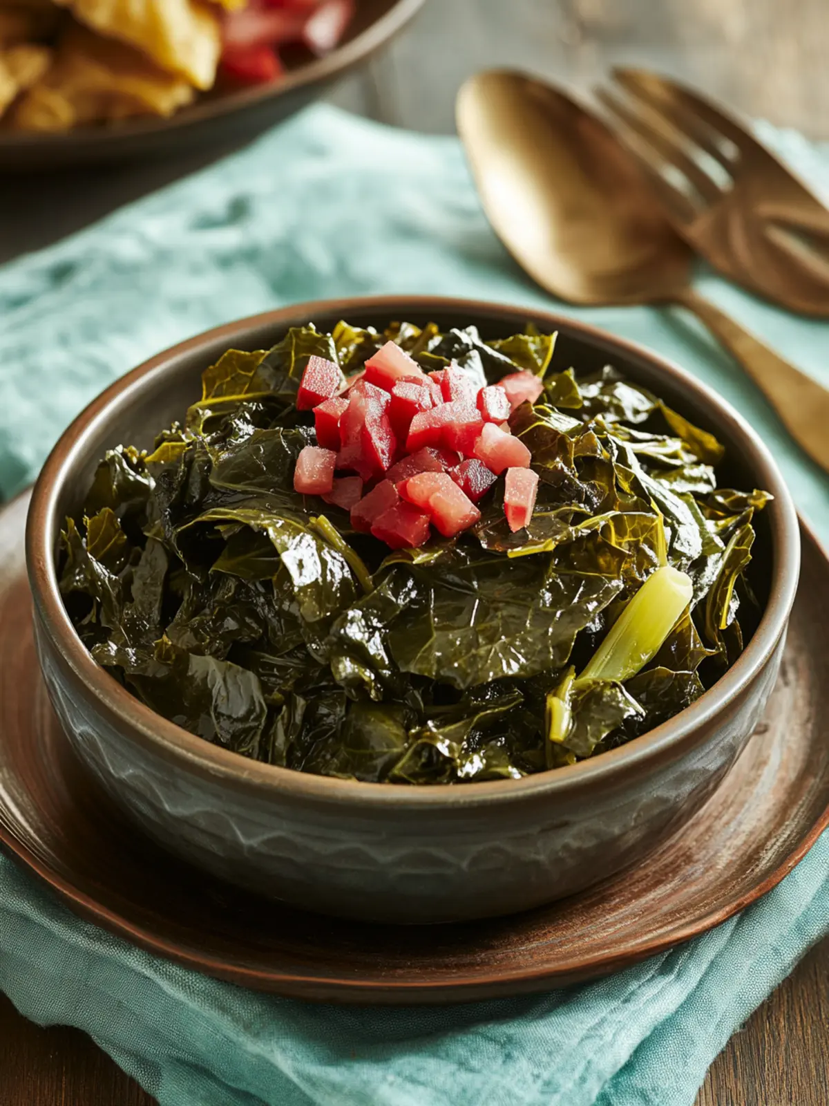 Savory Southern Style Collard Greens Recipe with Bacon Bliss 2 Southern Style Collard Greens Recipe
