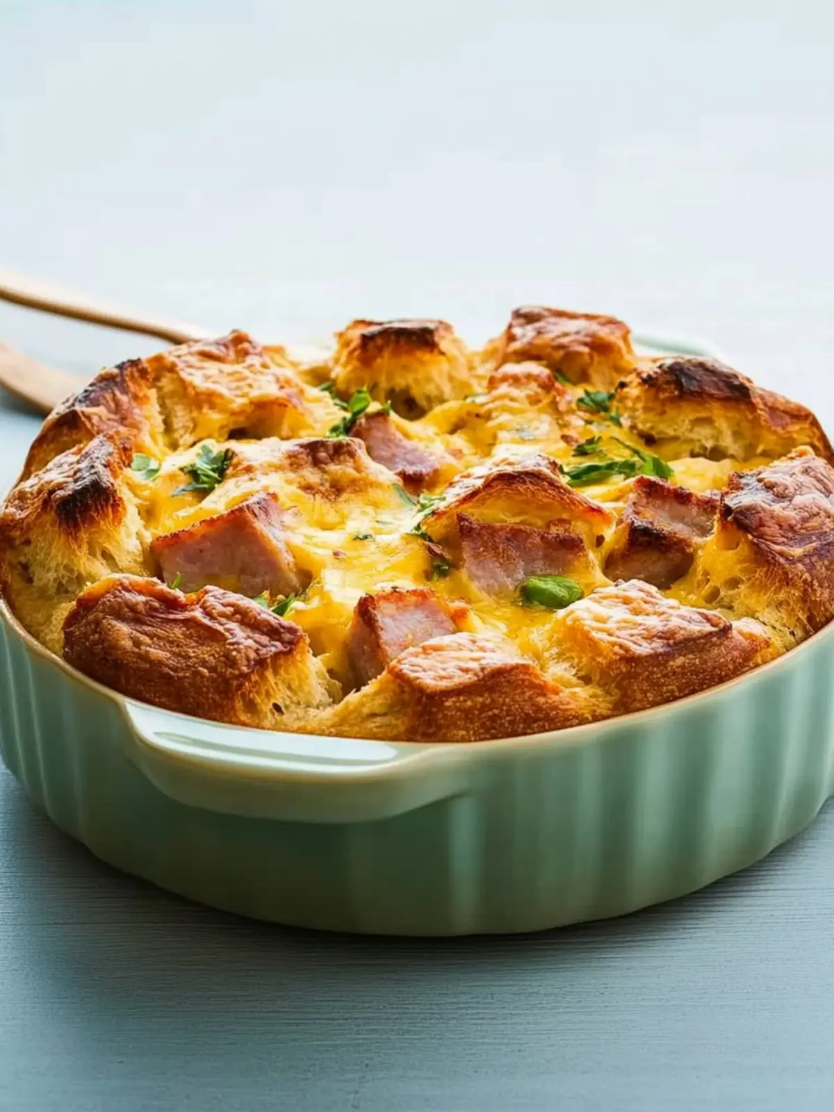 Ham and Cheese Pull-Apart Bread Casserole for Cozy Mornings 3 Ham and Cheese Pull-Apart Bread Casserole