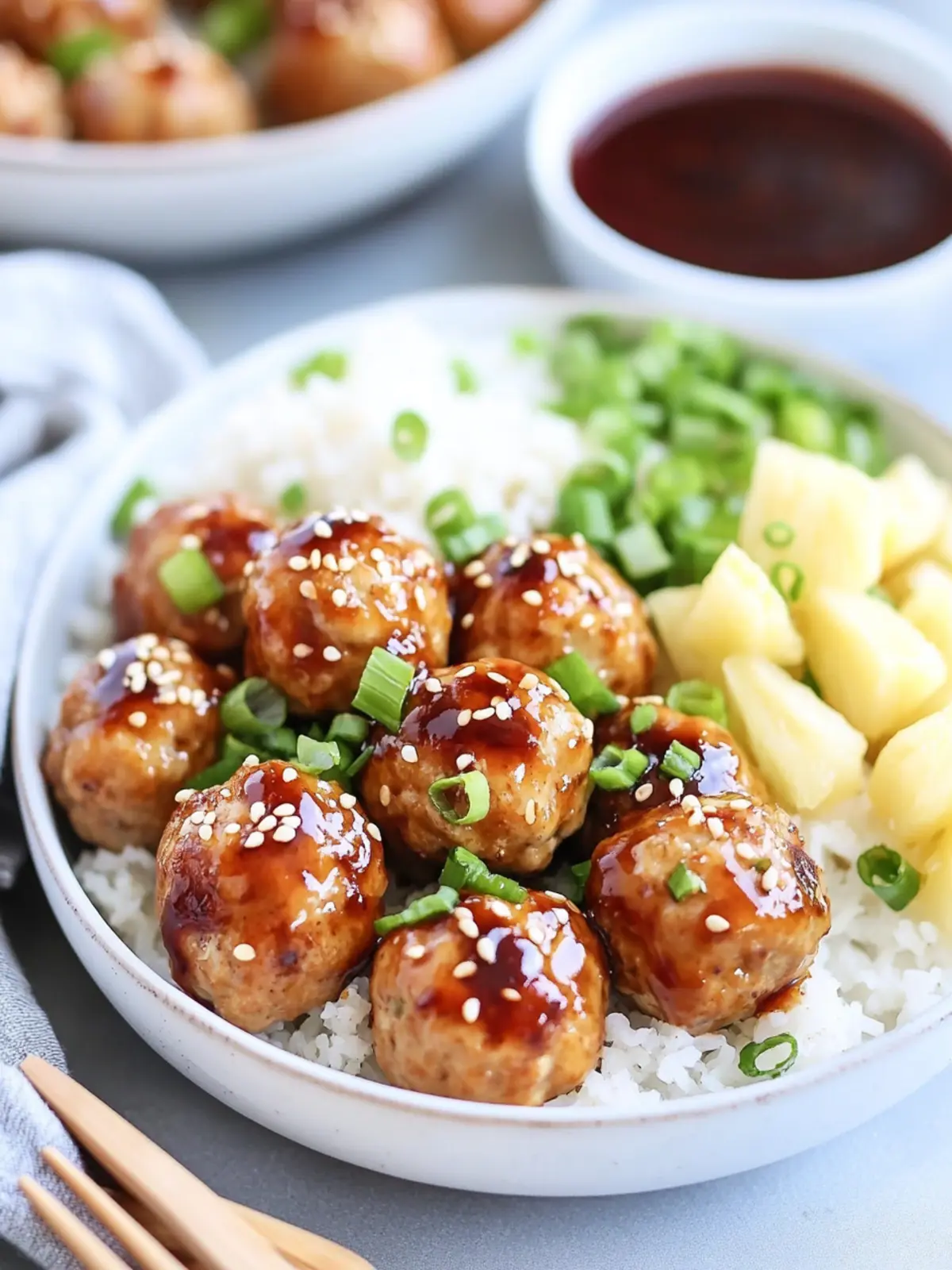 Teriyaki Pineapple Chicken Meatballs Better than Costco Delight 4 Teriyaki Pineapple Chicken Meatballs (Better than Costco)