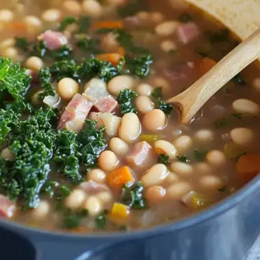 Savory 16 Bean Soup with Ham and Kale for Cozy Nights 9 16 Bean Soup with Ham and Kale