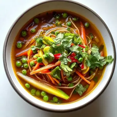 Hearty Vegetable Thukpa: Quick Tibetan Noodle Soup Delight 9 Vegetable Thukpa (Tibetan Noodle Soup)