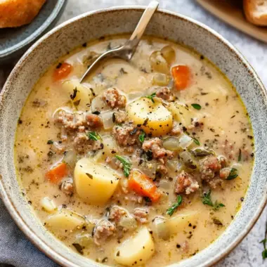 Cozy Up with Creamy Potato and Sausage Chowder Delight 9 Potato and Sausage Chowder