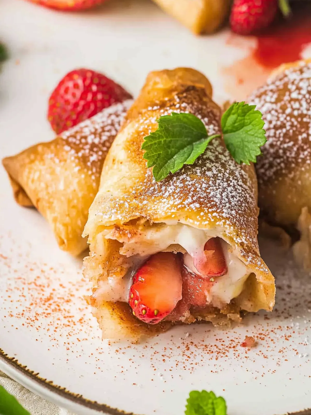 Crispy Air Fryer Strawberry Cheesecake Chimichangas Delight 3 Air Fryer Strawberry Cheesecake Chimichangas