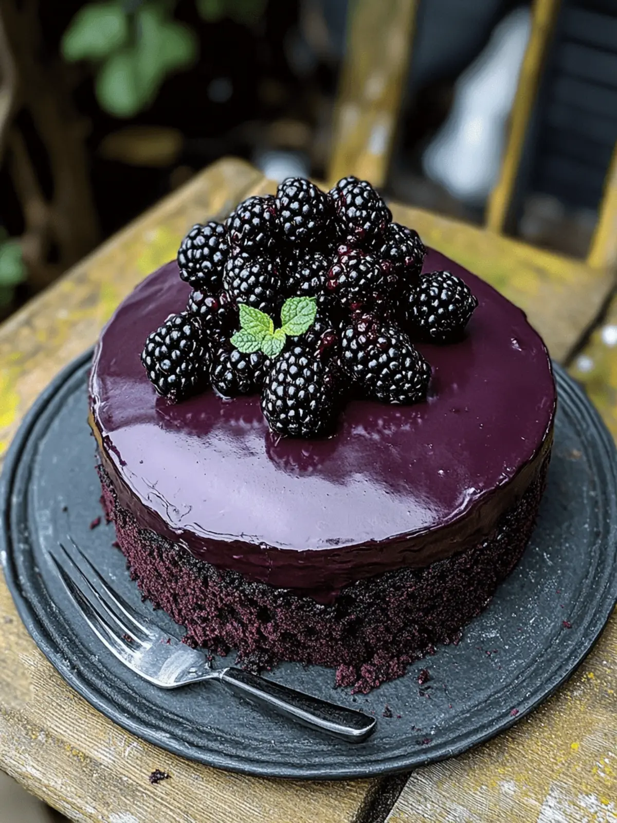 Indulge in Blackberry Velvet Gothic Cake: A Decadent Delight 3 Blackberry Velvet Gothic Cake