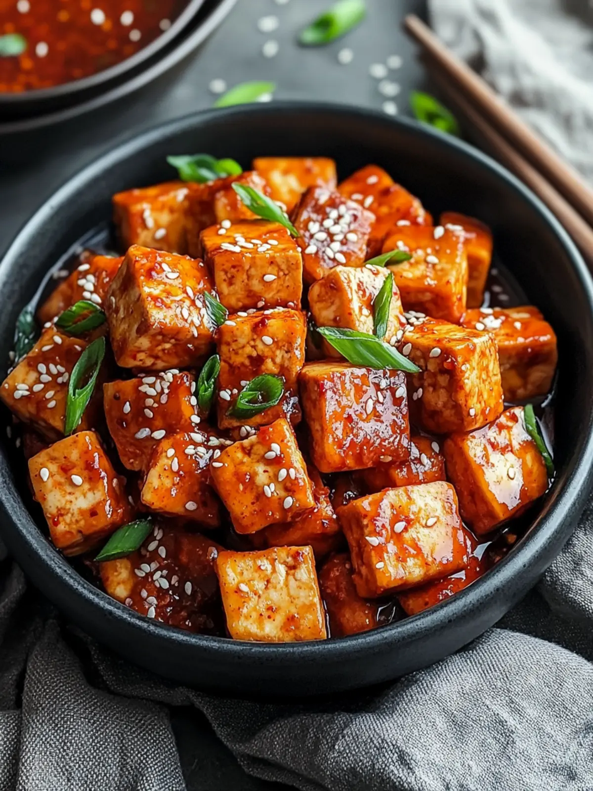 Spicy Gochujang Tomato Tofu: Your 16-Minute Vegan Wonder 2 Spicy Gochujang Tomato Tofu