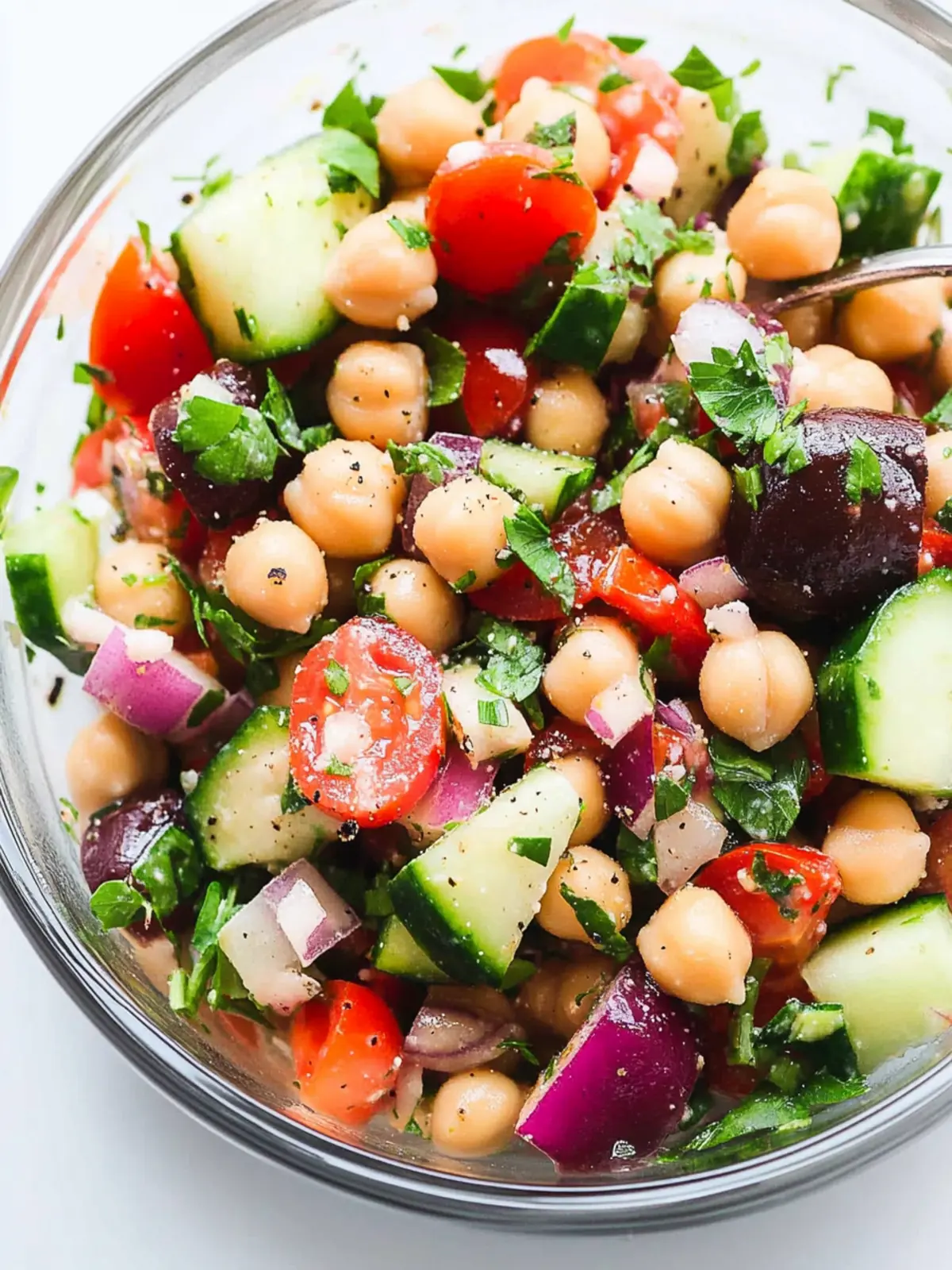 The Best Mediterranean Chickpea Salad in Just 10 Minutes 4 The Best Mediterranean Chickpea Salad