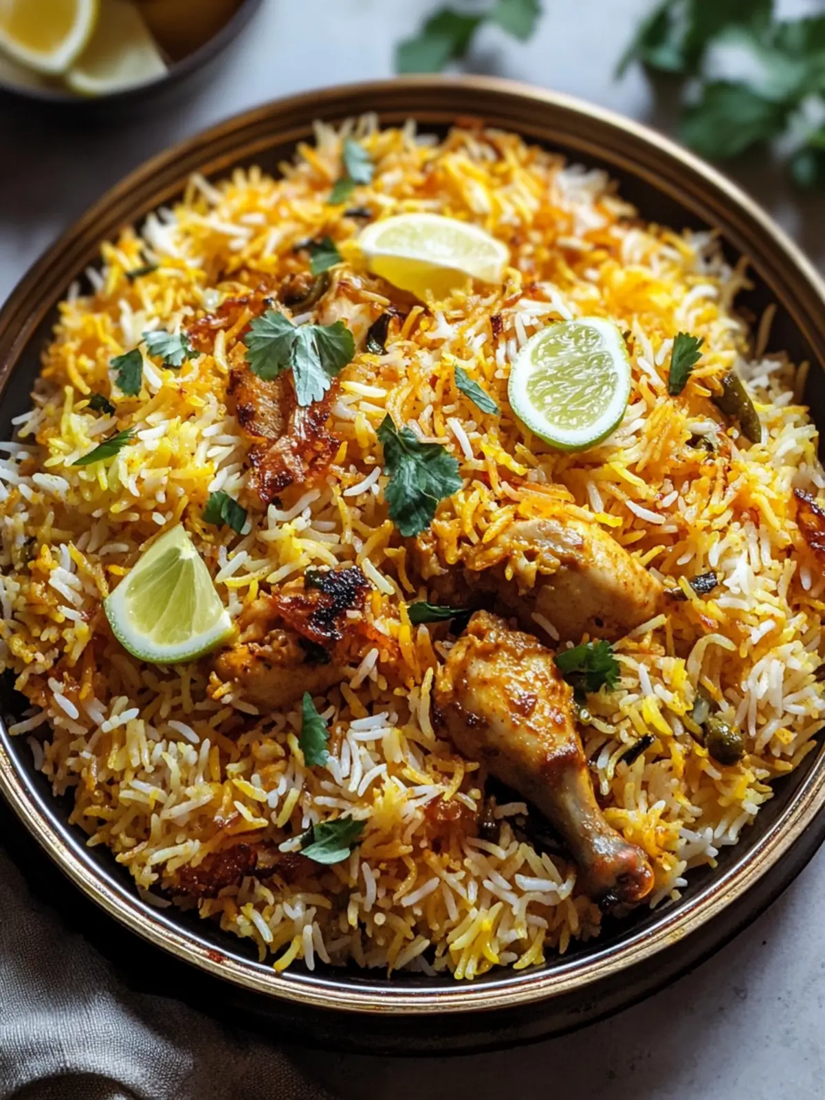 Layered Spicy Chicken Biryani: A Comforting Family Favorite 2 Layered Spicy Chicken Biryani