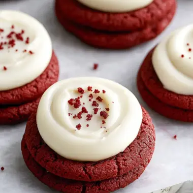 Irresistible Red Velvet Cookies with Cream Cheese Frosting Recipe 9 Red Velvet Cookies with Cream Cheese Frosting