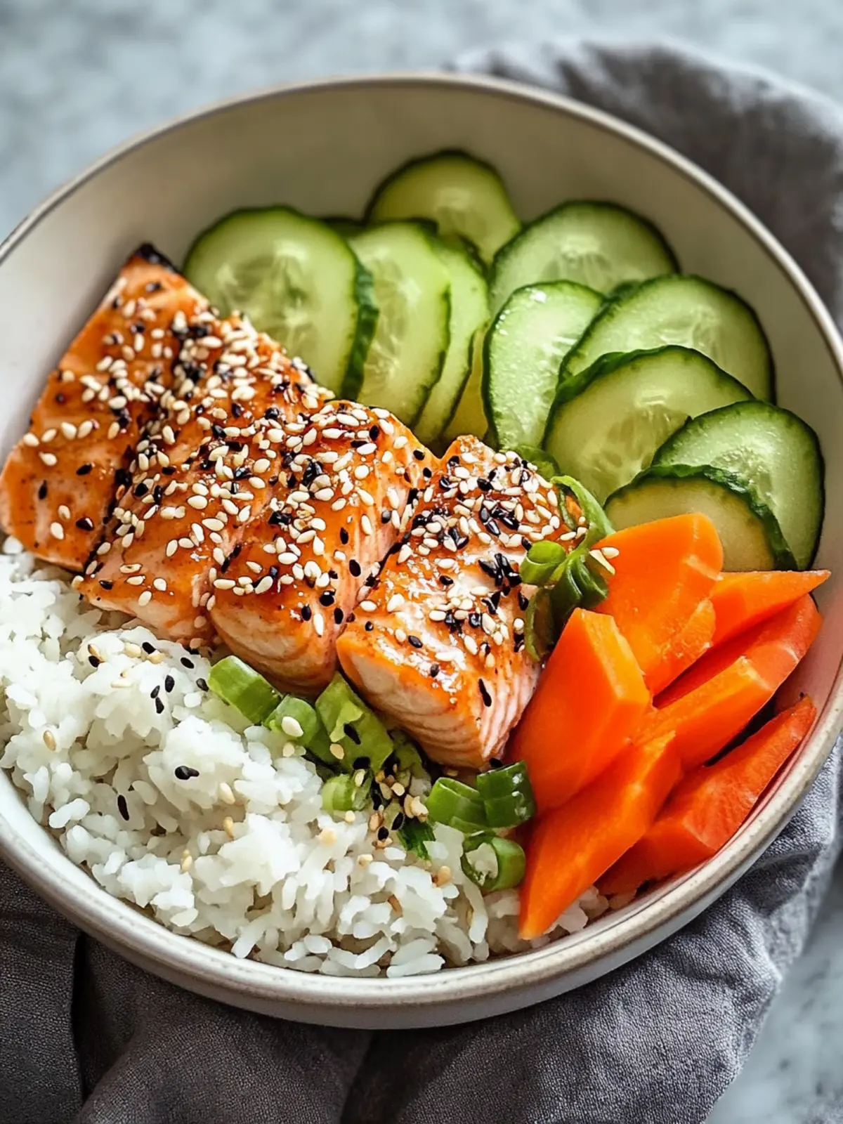 Flavor-Packed Sesame Crusted Salmon Bowl in Just 20 Minutes 4 Sesame Crusted Salmon Bowl