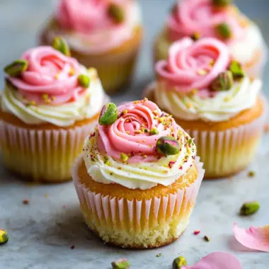 Vegan Mini Rose Pistachio Cupcakes for a Delightful Treat 10 Vegan Mini Rose Pistachio Cupcakes