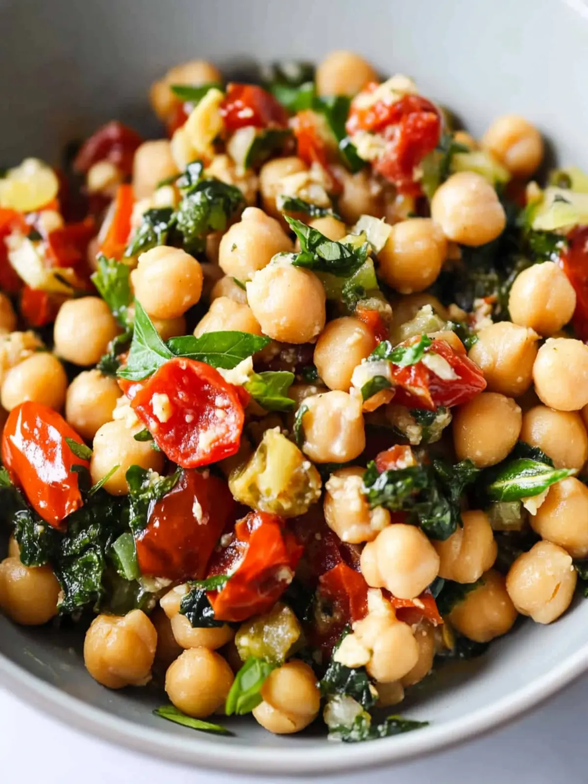 One-Pan Mediterranean Chickpea Dinner in 15 Minutes 2 One-Pan Mediterranean Chickpea Dinner