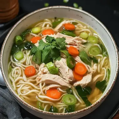 Cozy Up with Aromatic Ginger Scallion Chicken Noodle Soup 9 Aromatic Ginger Scallion Chicken Noodle Soup