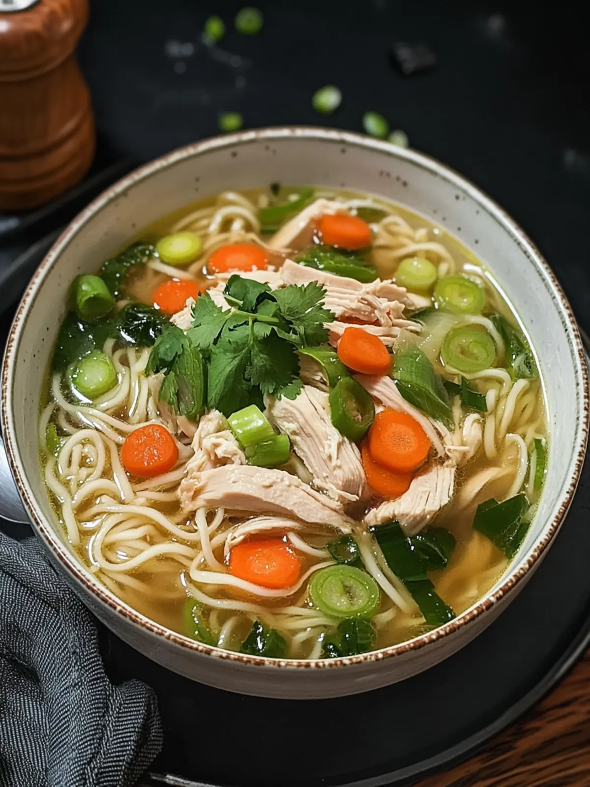Cozy Up with Aromatic Ginger Scallion Chicken Noodle Soup 5 Aromatic Ginger Scallion Chicken Noodle Soup