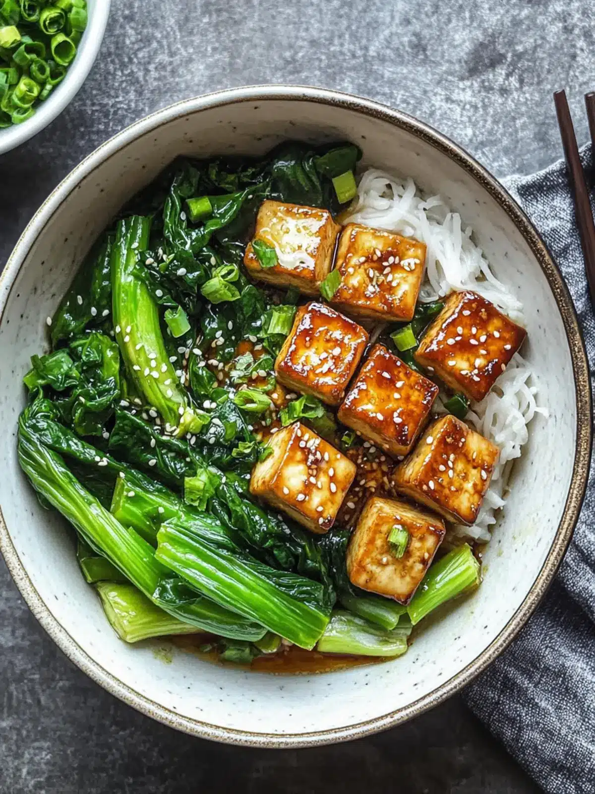 Crispy Tofu and Choy Sum Stir Fry: Quick & Colorful Delight 3 Crispy Tofu and Choy Sum