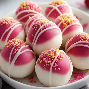 Delicious No-Bake Strawberry Cheesecake Truffle Balls Recipe 9 Strawberry Cheesecake Truffle Balls Recipe