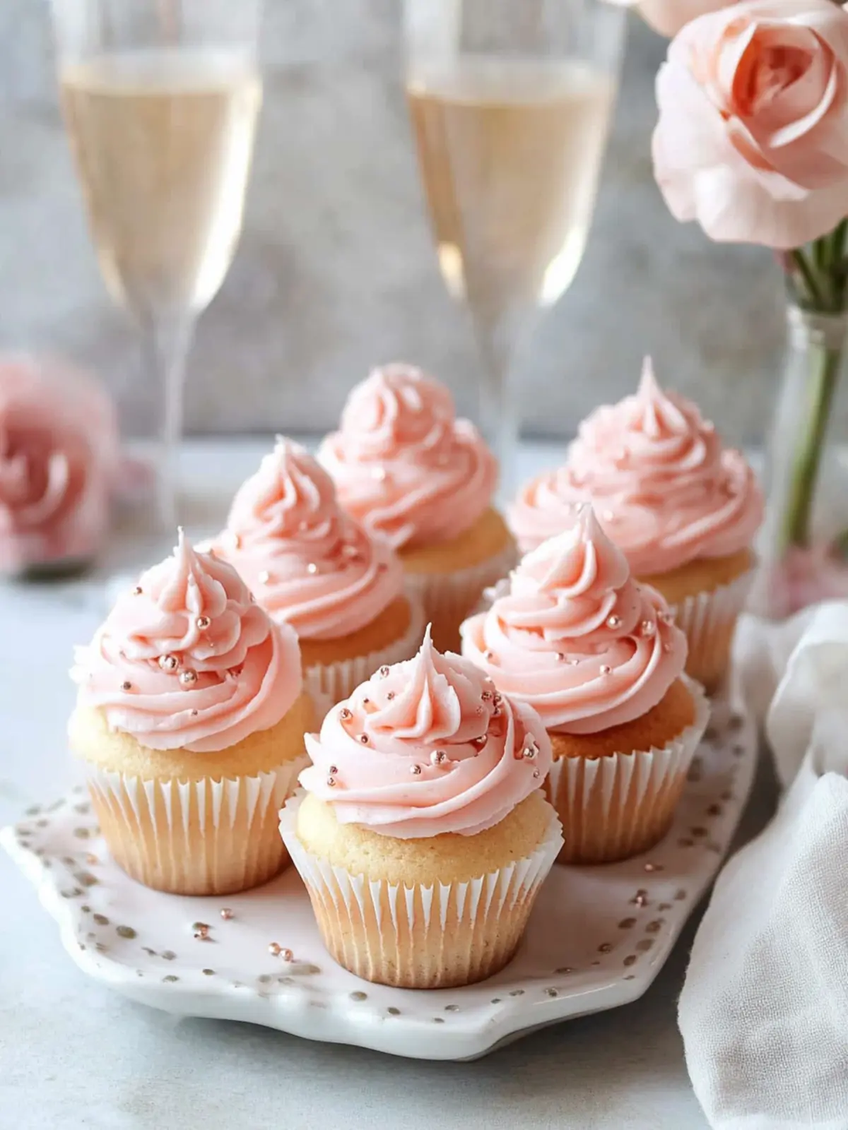 Delicious Pink Champagne Cupcakes for Every Celebration 5 Pink Champagne Cupcakes