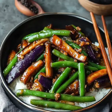 Delicious Chinese Stir-Fried Eggplant and Green Beans in 25 Minutes 10 Chinese Stir-Fried Eggplant and Green Beans