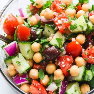 The Best Mediterranean Chickpea Salad in Just 10 Minutes 9 The Best Mediterranean Chickpea Salad