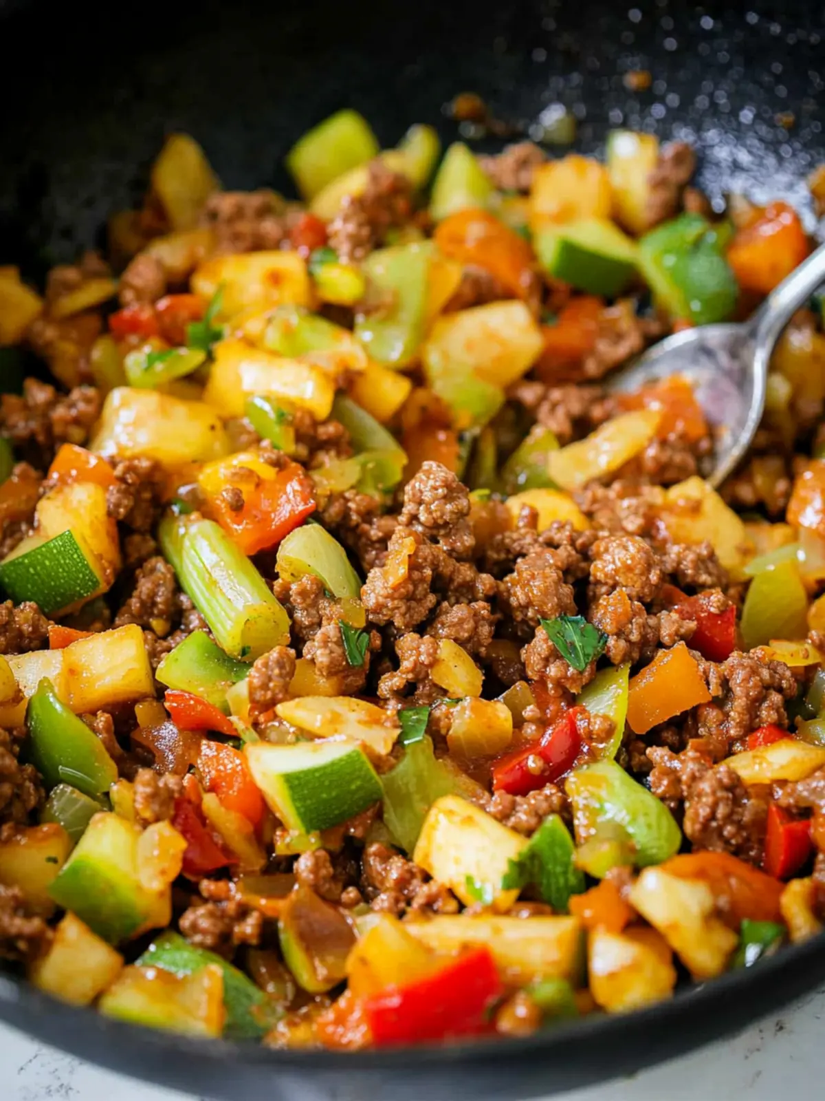 Quick and Healthy Ground Beef and Vegetable Skillet Delight 4 Healthy Ground Beef And Vegetable Skillet