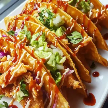 Crispy Chicken Wonton Tacos: Your New Favorite 30-Minute Snack 9 Crispy Chicken Wonton Tacos