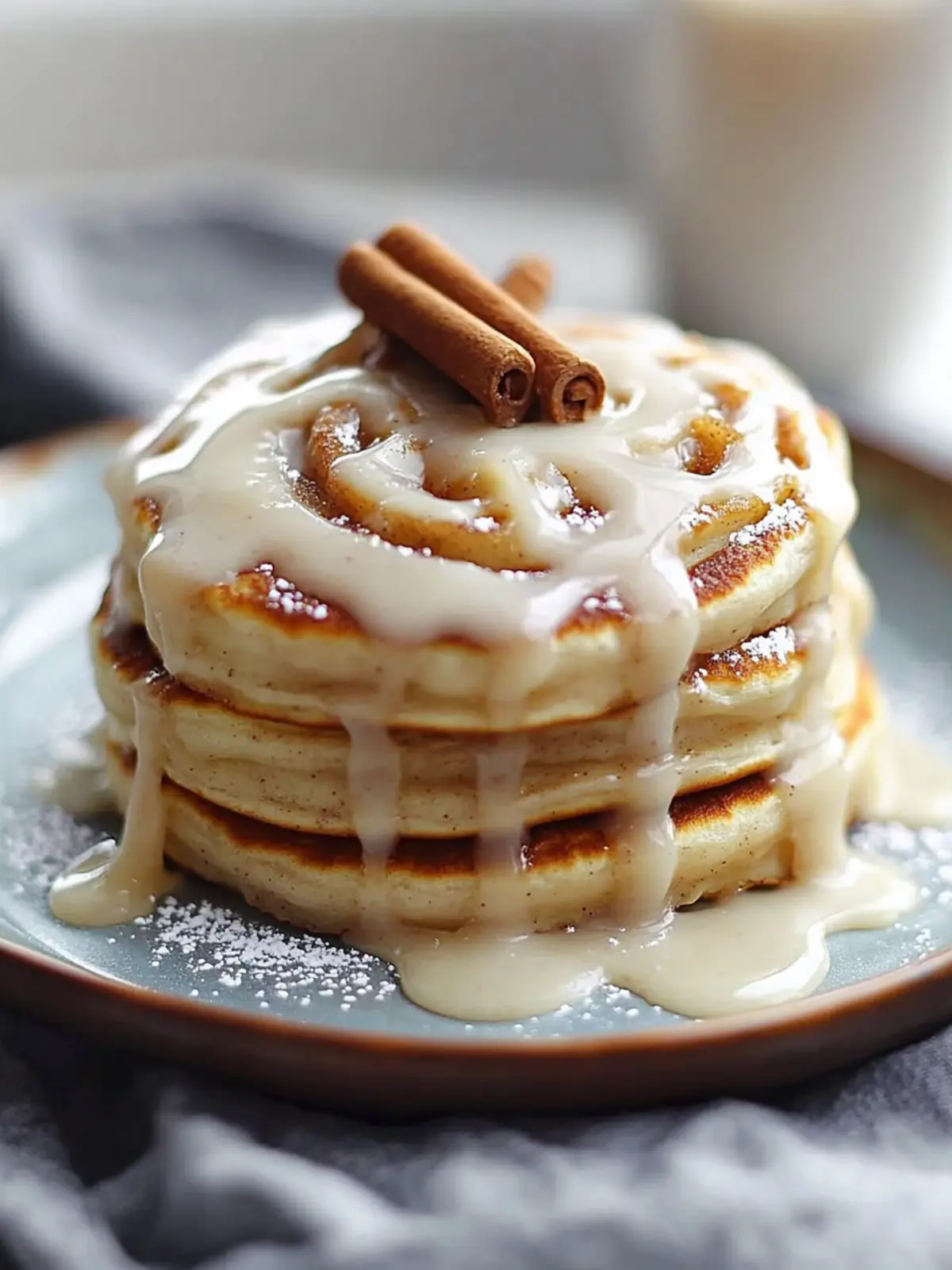 Irresistible Cinnamon Roll Pancakes for Weekend Brunch Happiness 3 Cinnamon Roll Pancakes