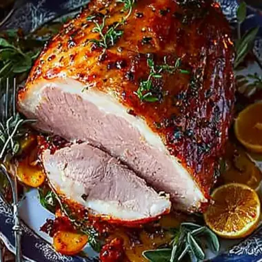 Irresistible Stem Ginger & Mustard Glazed Ham for the Holidays 9 Stem ginger & mustard glazed ham