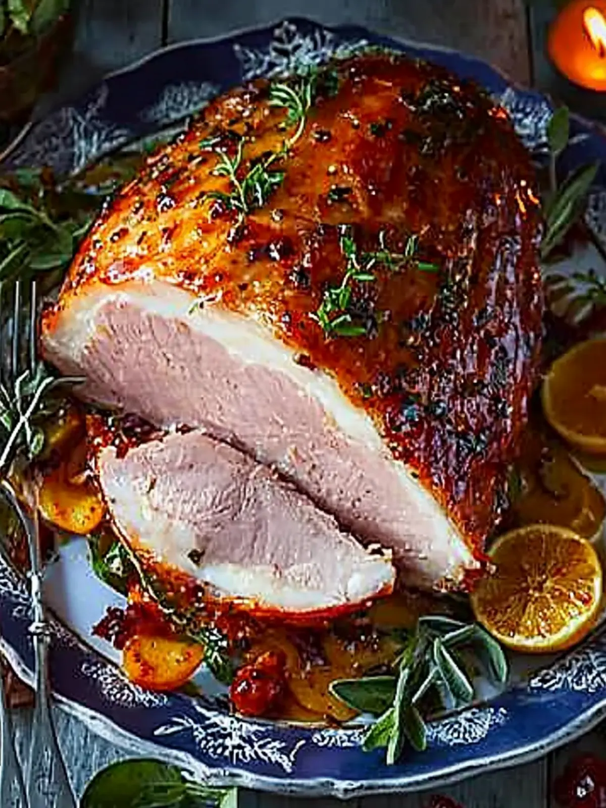 Irresistible Stem Ginger & Mustard Glazed Ham for the Holidays 5 Stem ginger & mustard glazed ham
